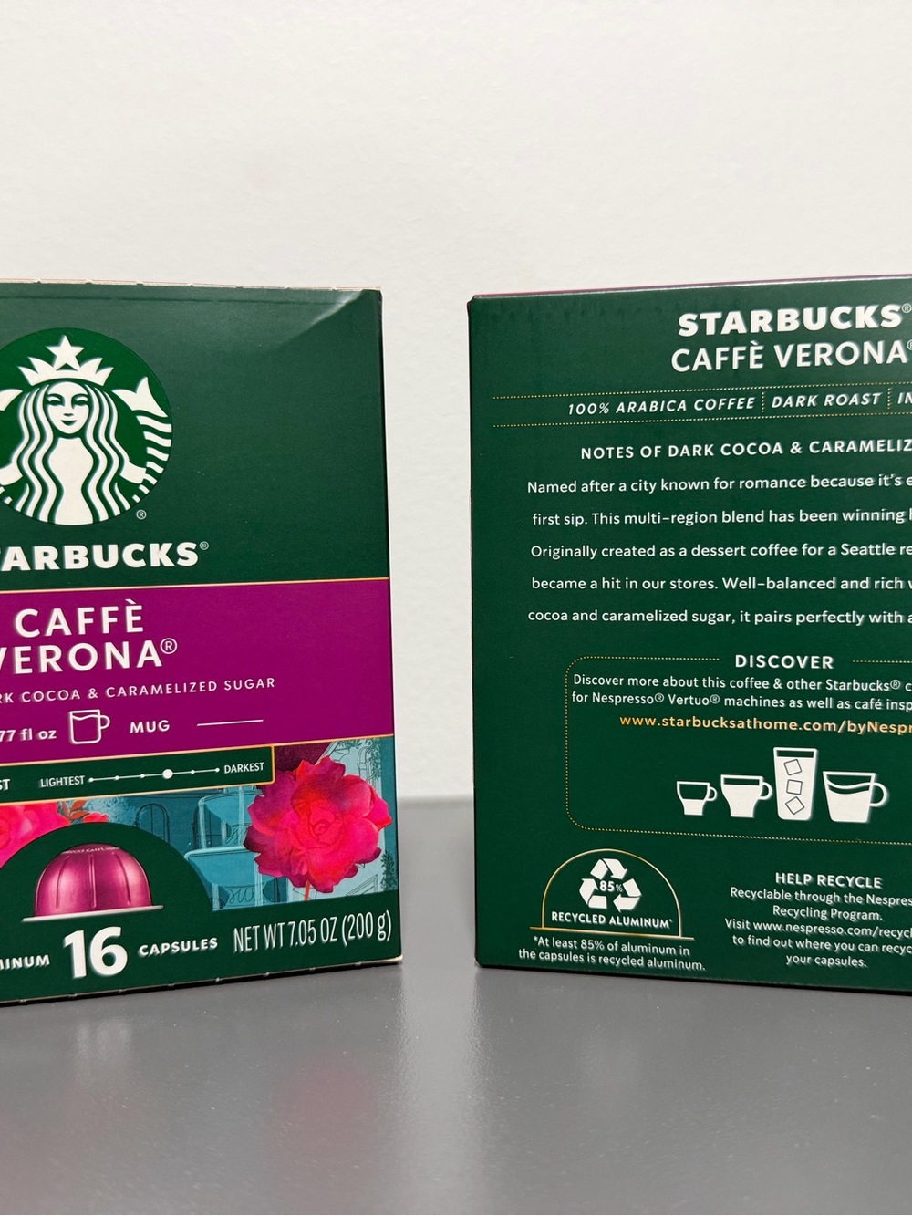 Starbucks Nespresso Caffe Verona 32 Vertuo pods - Picture 2 of 4